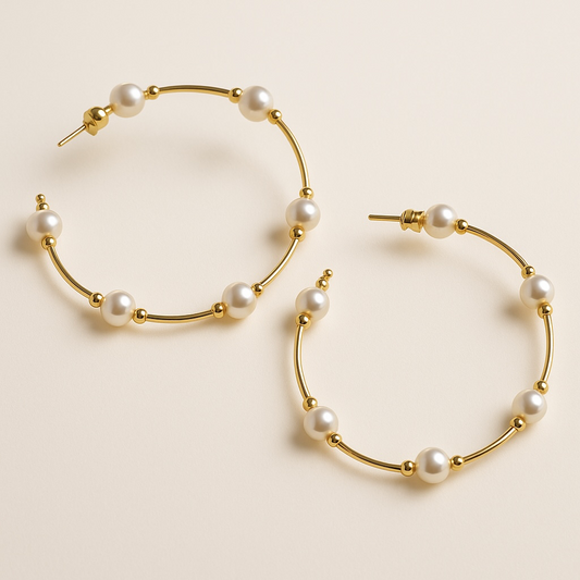 Pearl Hoops